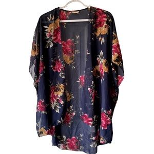EMORY PARK | Floral Open Front Kimono